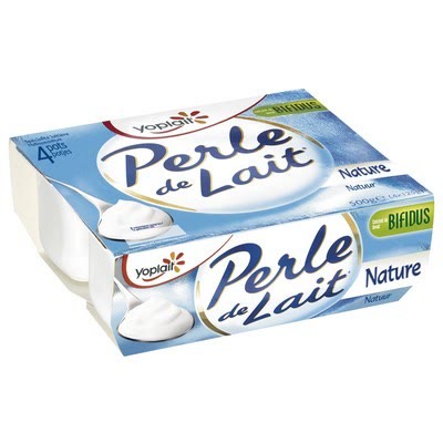 Perle Lait Nature 4X125G