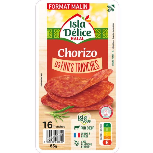 Chorizo Les fines tranches 16tr 65g