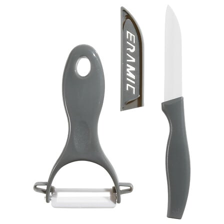 Lot couteau et éplucheur Zirco céramique