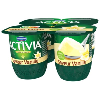 Y.activia Sav Vanille X4