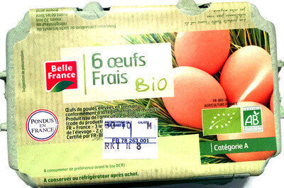 6 œufs frais bio