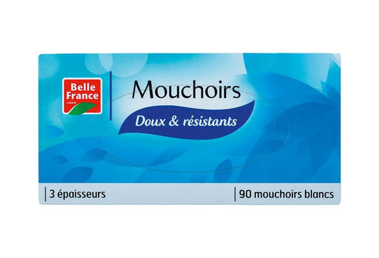 Boîte de 90 Mouchoirs Blancs Belle France