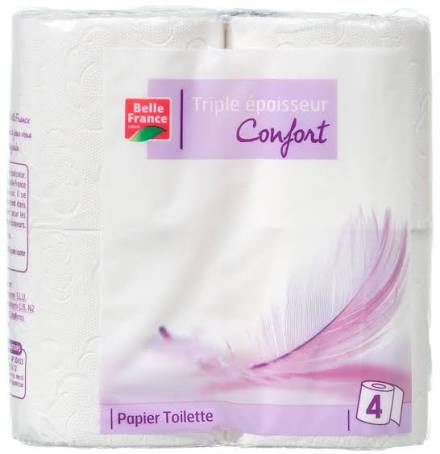 Papier toilette 4 rouleaux Belle France