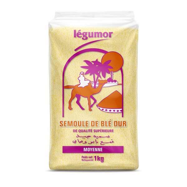Semoule Moyenne 1KG Legumor