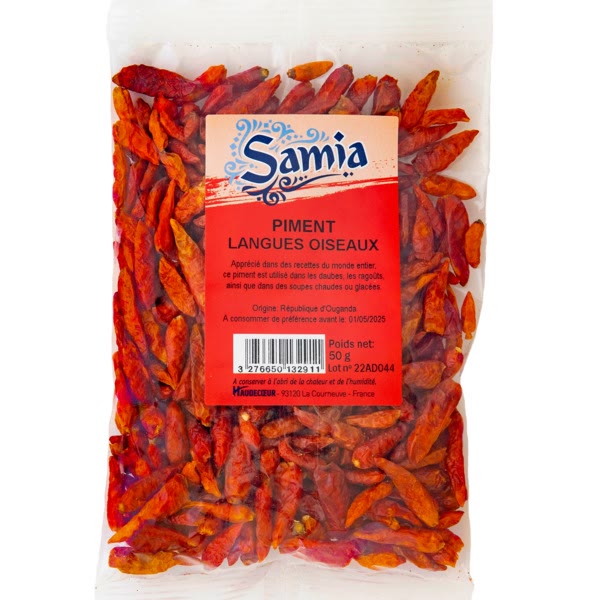 Piments Langue D'oiseau 50 G Samia