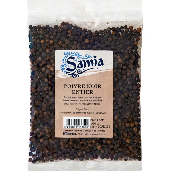 Poivre Noire Entier 100G