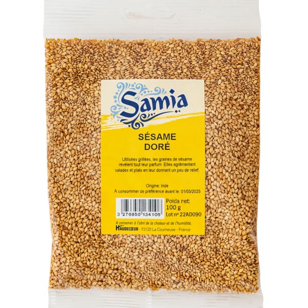 Samia Sésame Doré 100G