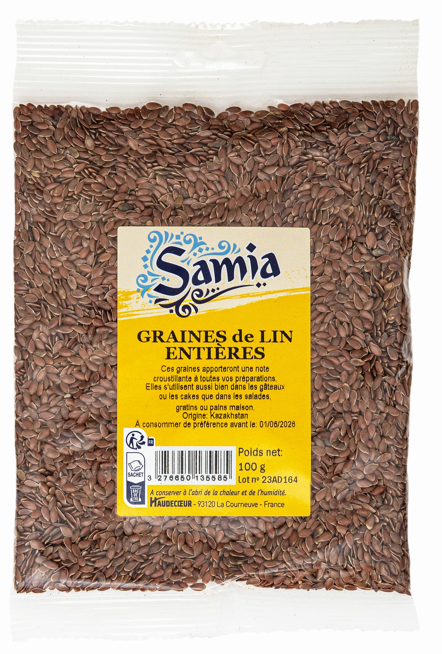 Graines DE Lin Entieres 100G
