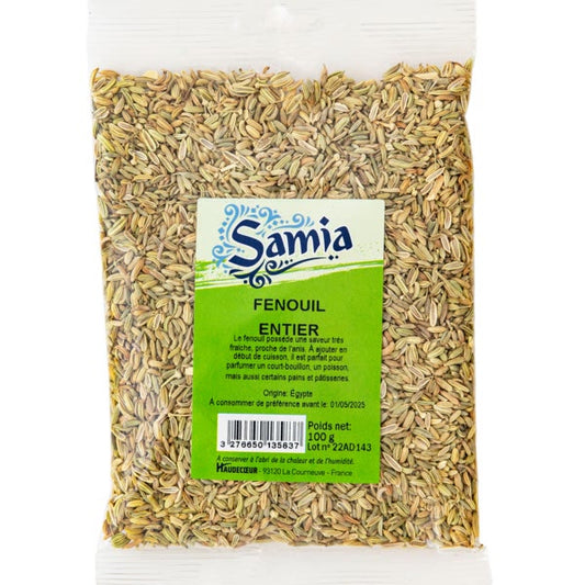 Samia Fenouil Entier 100G