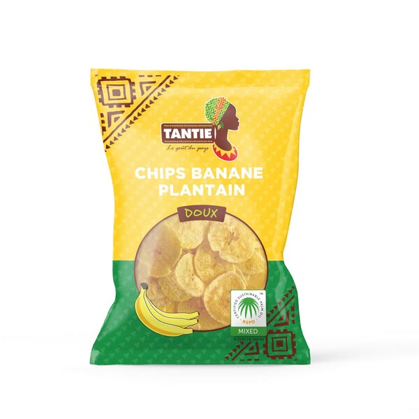 Chips Banane Plantain 85G Doux