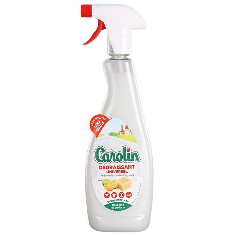 Carolin Spray Degraissant Savon DE Marseille & Agrumes 750ML