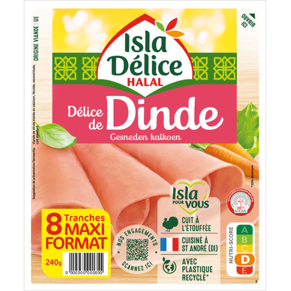Délice de dinde 8 tranches 240 g