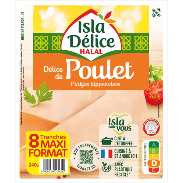 Délice de poulet 8 tranches 240 g