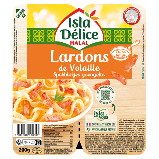 Lardons de volaille Nature 2x100G