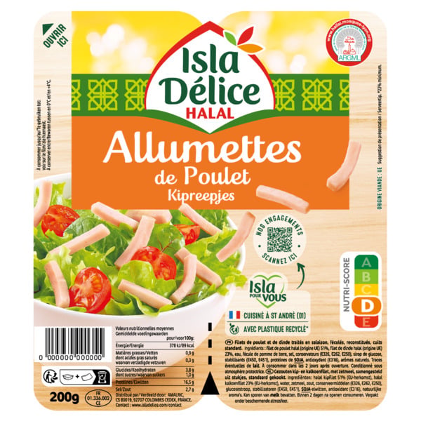 Allumettes de poulet 2x100g