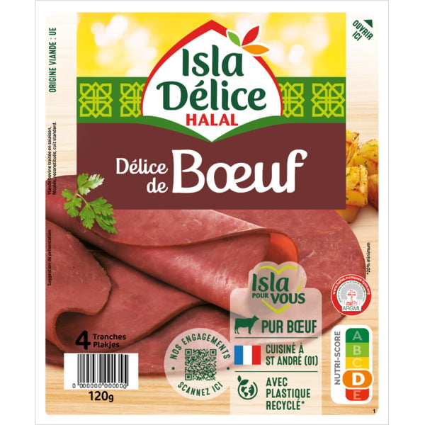 Délice de boeuf 4 tranches 120 g