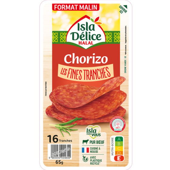 Chorizo Les fines tranches 16tr 65g