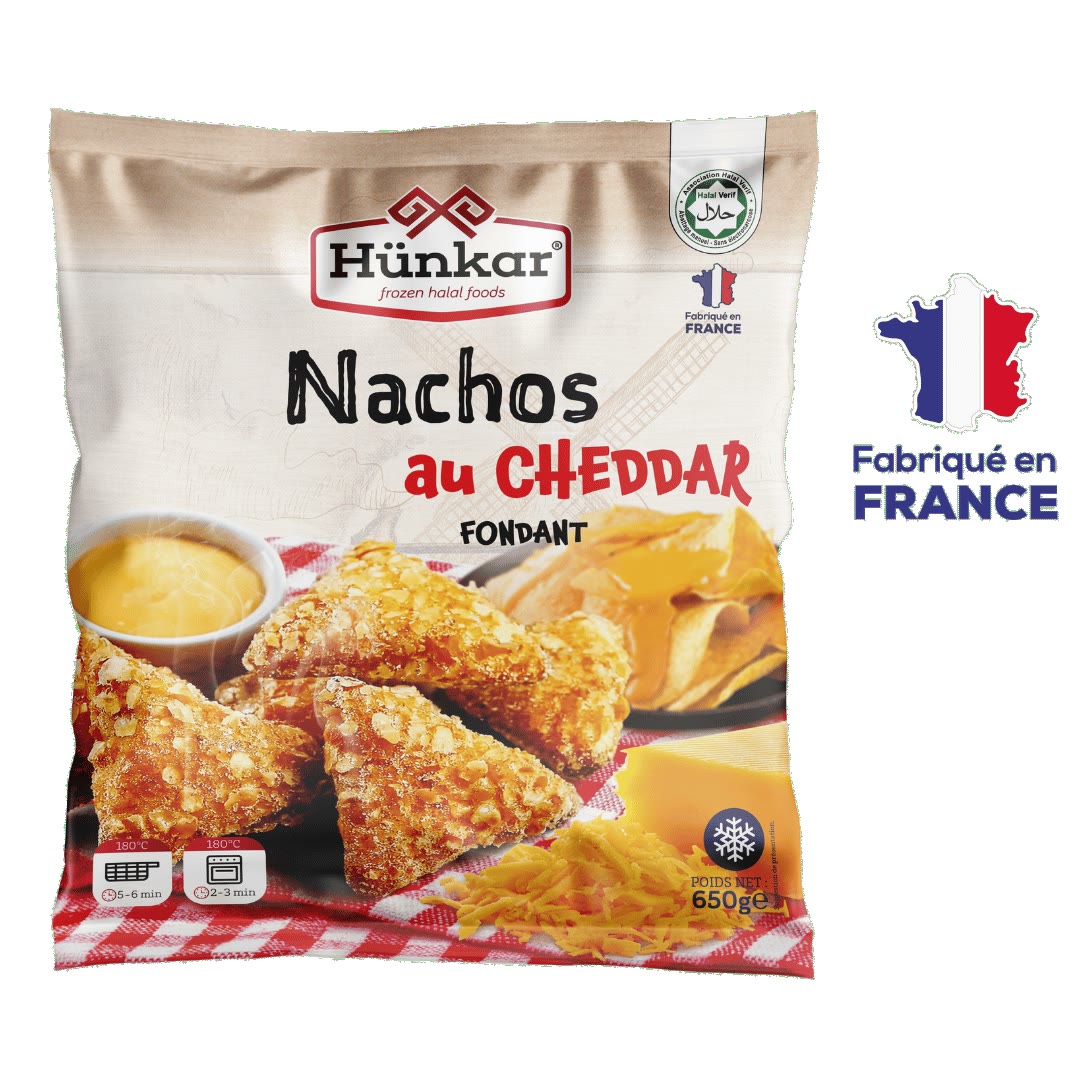 Nachos AU Cheddar 800G Hunkar