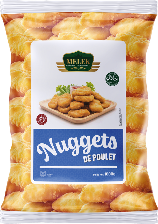 Nuggets de poulet Melek 1800g surgelé halal