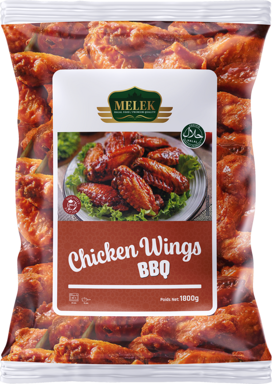 Chicken wings barbecue Melek 1800g surgelé halal