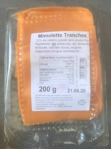 Tranches de mimolette 200g