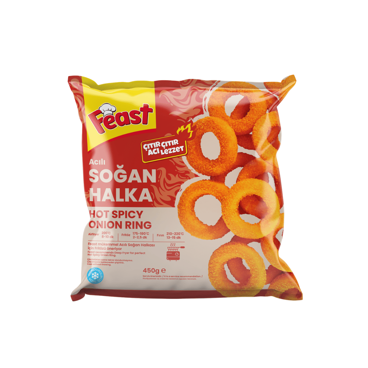 Oignons Rings Piquants 450g Feast