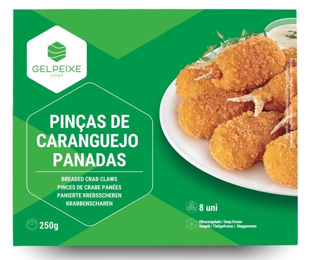 Pinces de Crabe Panées Surimi 250g Gelpeixe