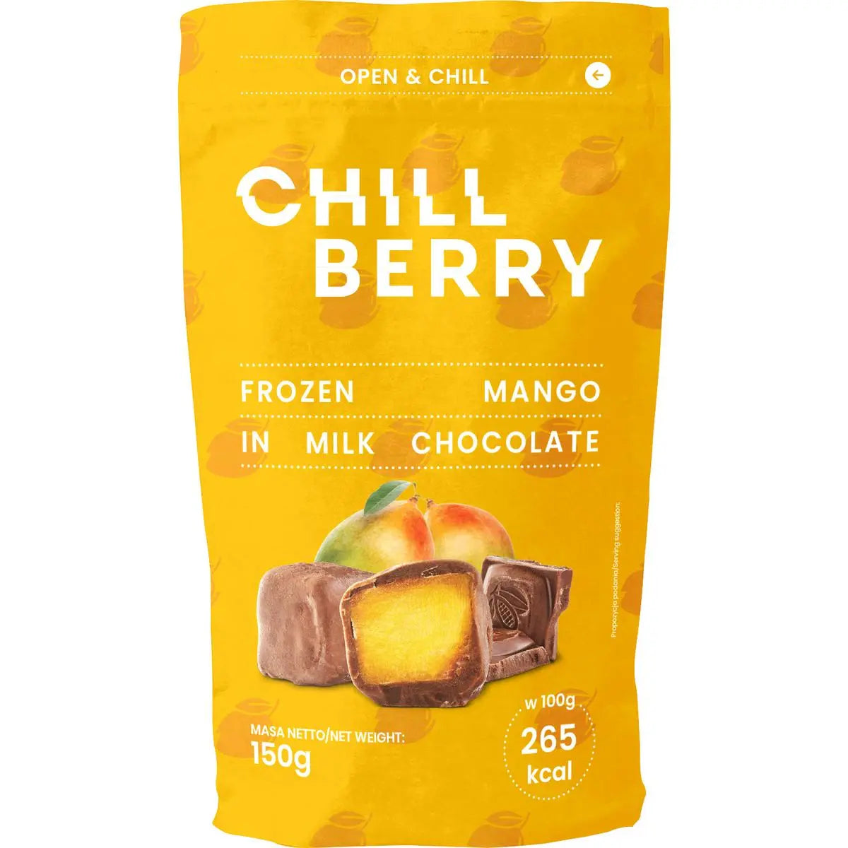 Mangue Surgelée Enrobée Chocolat au Lait 150g Chill Berry
