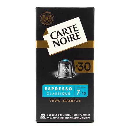 Capsules café n°7 Carte Noire