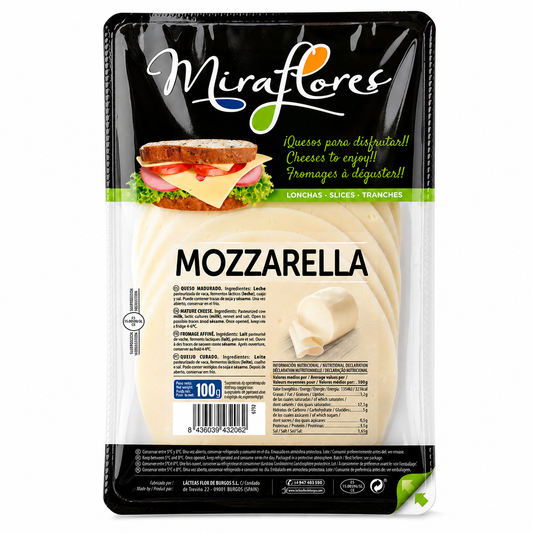 Tranches de Mozzarella Miraflores 100g