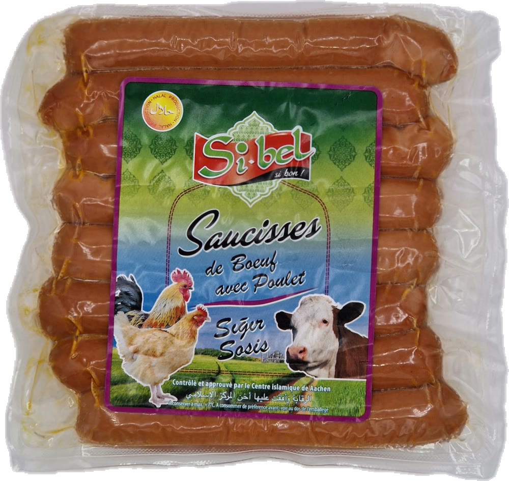 Saucisses DE Boeuf Avec Poulet 400G Sibel