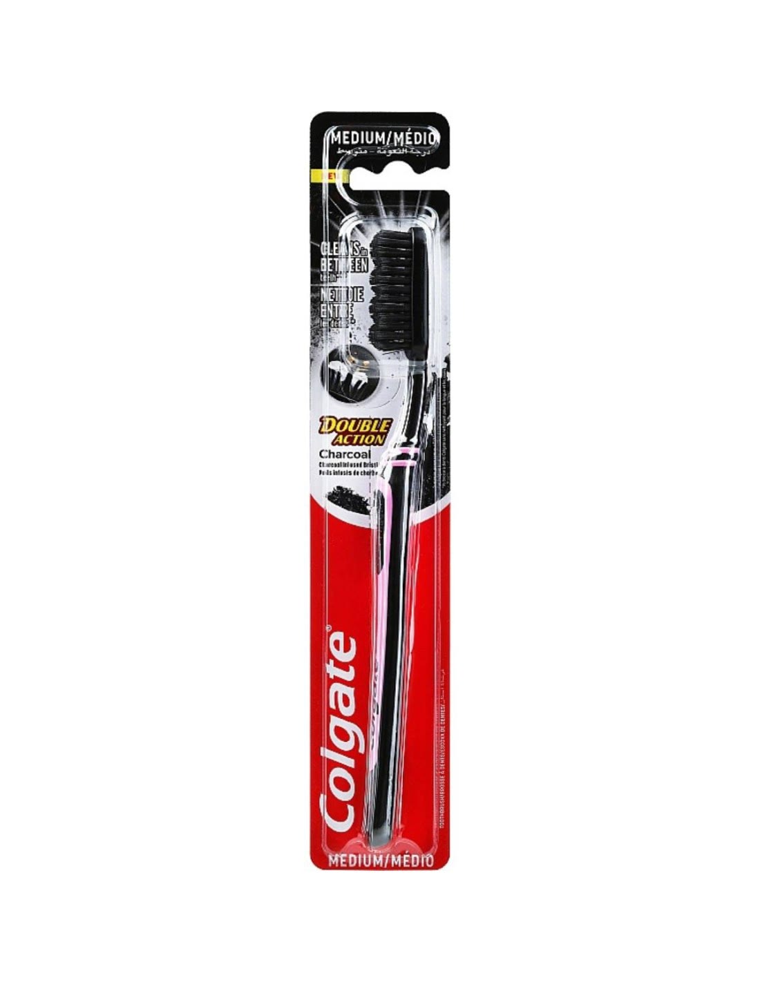 Colgate Brosse A Dents Charbon Double Action Medium