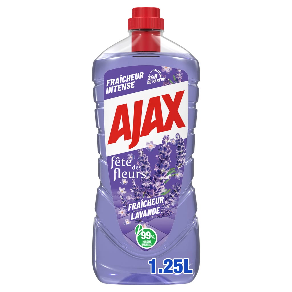 Ajax Nettoyant Sol Fête Des Fleurs Fraicheur Lavande 1,25L